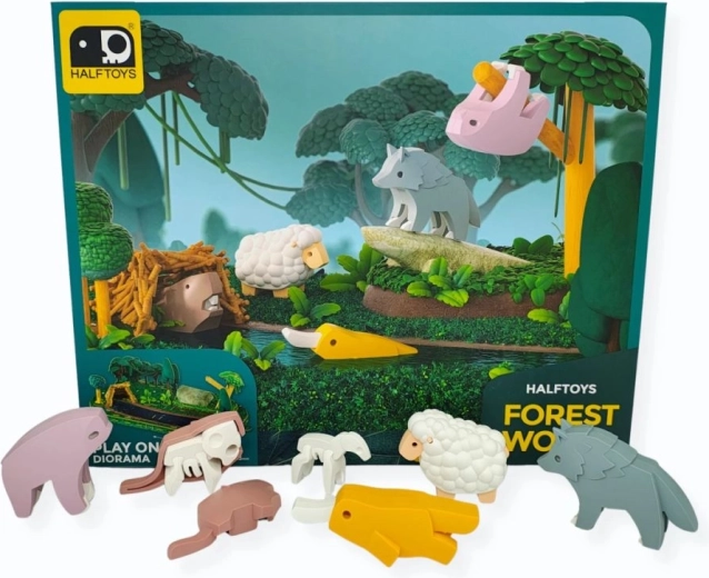 Half Toys mágneses figurák – erdei világ