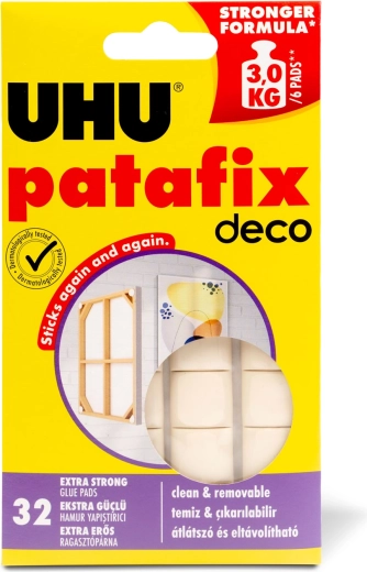 Patafix Homedeco fehér ragasztógumi, 32 db
