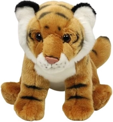 Ülő plüss tigris barna 25 cm