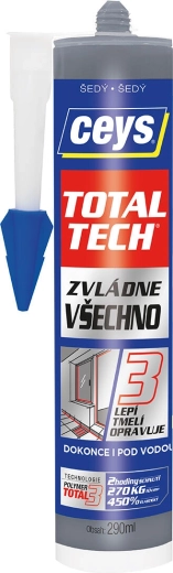 Univerzális ragasztó és tömítő 290 ml szürke CEYS TOTAL TECH