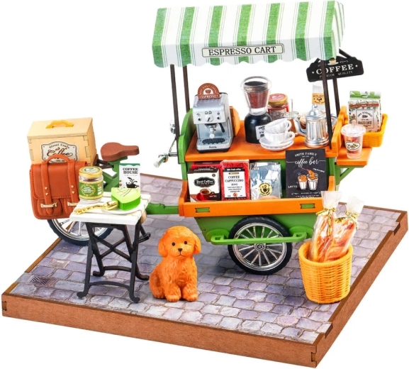 RoboTime 3D fa kirakó – kávés kocsi