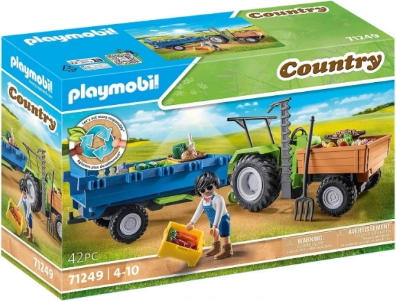 PLAYMOBIL traktor utánfutóval