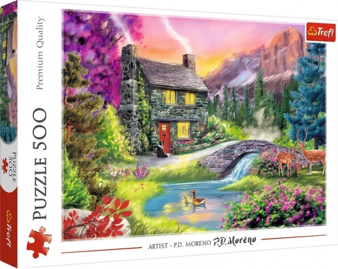 Puzzle 500 db - Hegyi idill