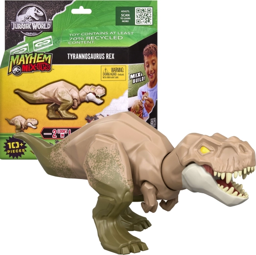 Jurassic World Mayhem Mix-Ups Tyrannosaurus Rex 2 az 1-ben
