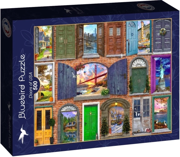 Bluebird puzzle „Ajtó Amerikába” 500 darabos