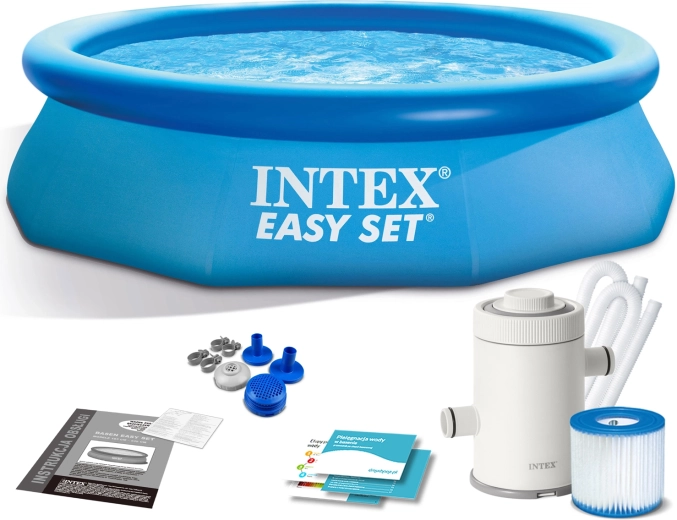 Kerti önhordó medence 305 × 76 cm 3 az 1-ben INTEX