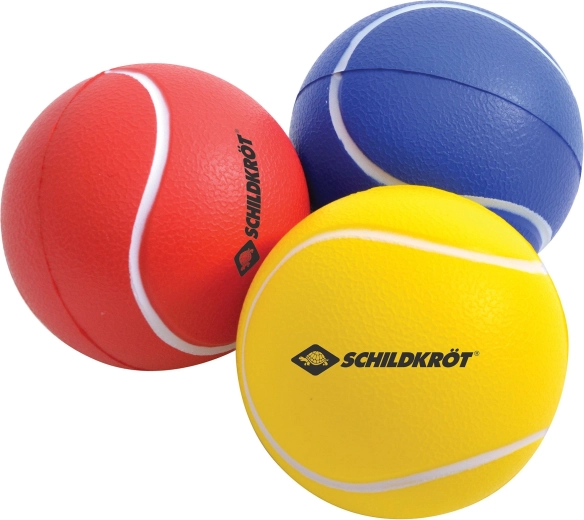 Schildkröt színes habszivacs softball labdák 7 cm (3 db)