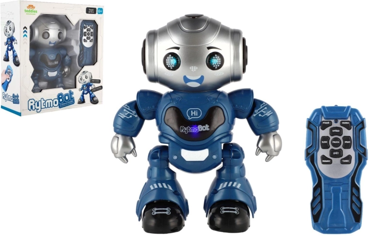 RytmoBot robot infravörös vezérléssel, fénnyel és hanggal, 20 cm