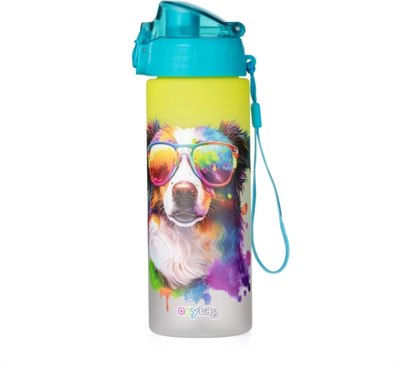 OXY Click 600 ml crazy animals kutya ivópalack