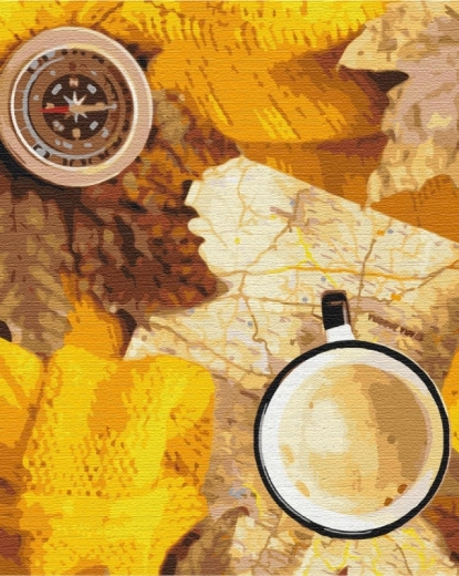 Paint it! számozott kifestő – Őszi utazó: kompozíció
