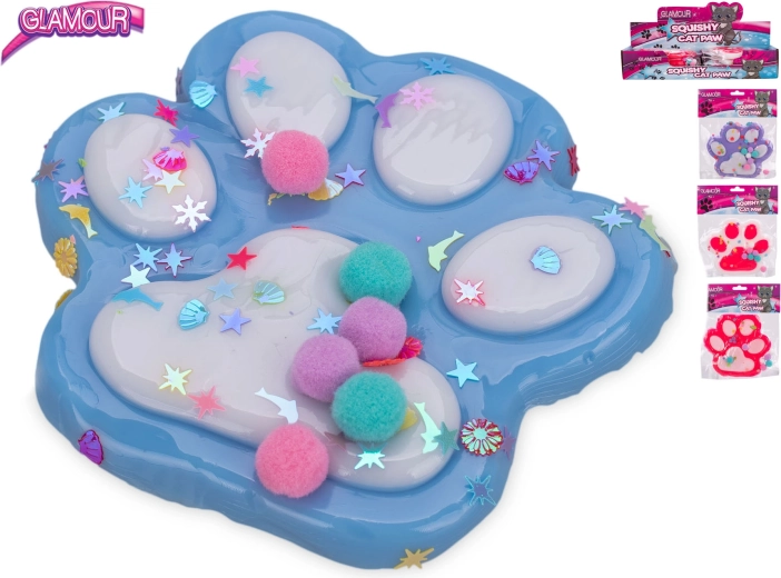 Antistressz játék macskamancs nyálkával Glamour Mega