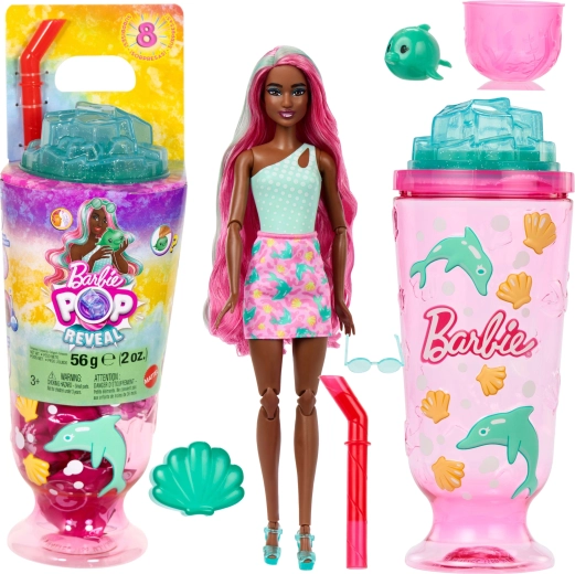 Barbie Pop Reveal tenger alatti világ – baba 8 meglepetéssel
