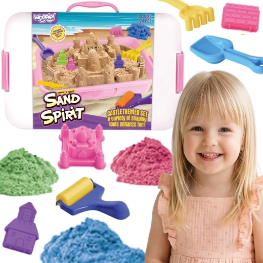 Woopie Sand Spirit kinetikus homok – vár és kastély készlet 24 darab
