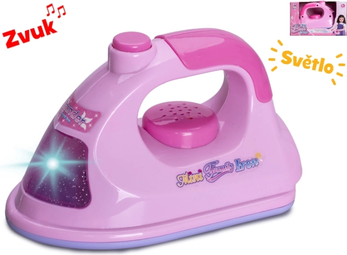 Gyermek vasaló fénnyel és hangokkal, 16 cm