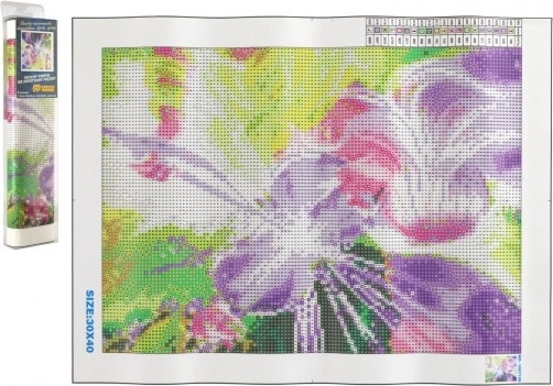 Gyémántszemes kirakó – varázslatos hegedűművésznő 30 × 40 cm