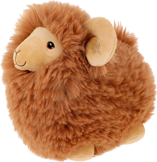 Keel Toys Keeleco barna bárány öko plüssből, 18 cm