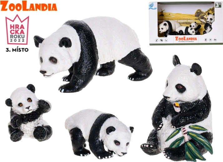 Zoolandia panda család – figurák dobozban
