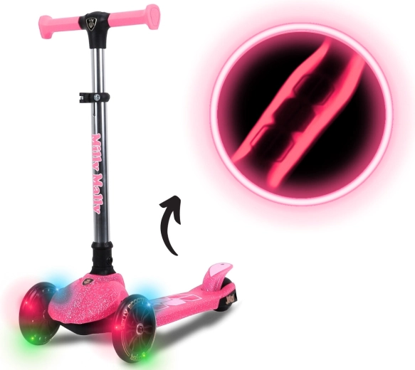 Milly Mally Jelly rózsaszín háromkerekű gyermek roller