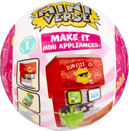 MGA’s Miniverse Make It Mini appliances – mini szénsavasital-automata – 1 db