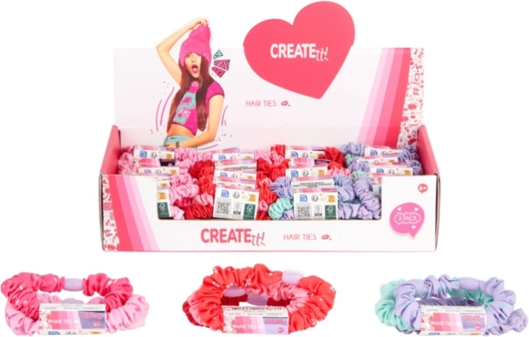 Create It! szövet hajgumi (scrunchie)