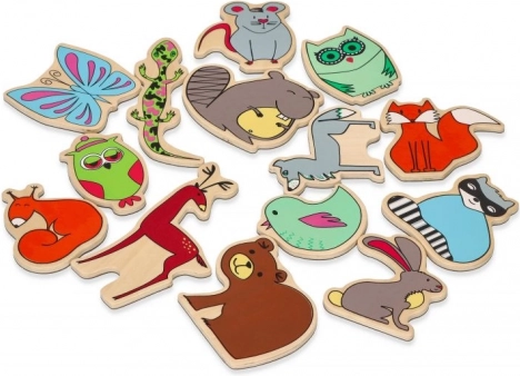 Erdő állatai mágnesek