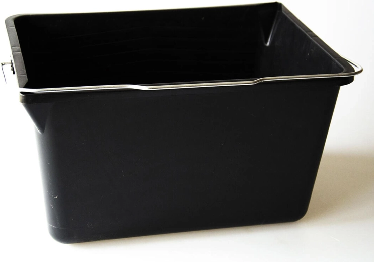 Festővödör festékhez 12 l téglalap alakú, fekete