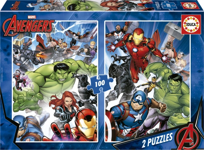 Puzzle Avengers 2×100 darab EDUCA