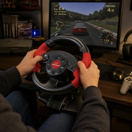 Esperanza High Octane játékvezérlő kormány PC-hez és PS3-hoz