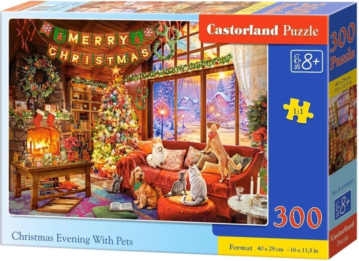 Castorland puzzle Ünnepi vacsora a kis kedvencekkel 300 darabos