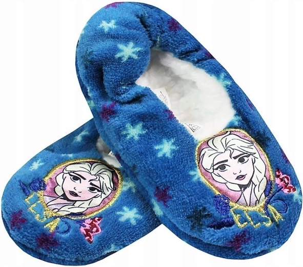 Frozen Elsa papucs – kék, csúszásgátlóval