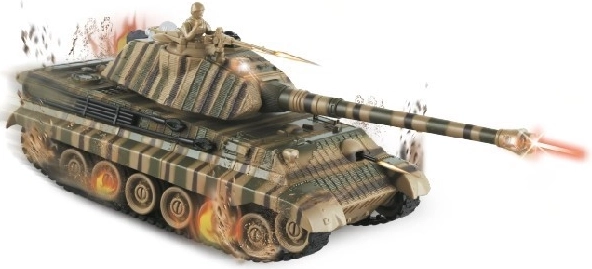 RC tank King Tiger harci szettel