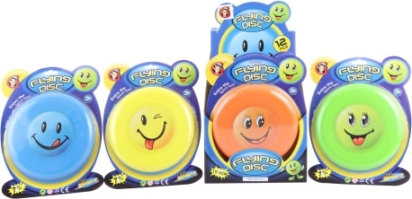 Repülő tányér mosolygó arccal 19 cm