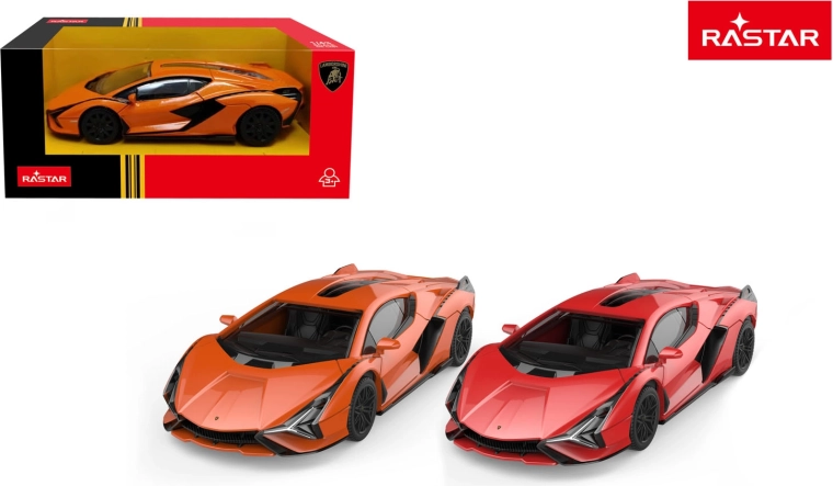 Fém autó Lamborghini Sián 1:43 Rastar piros – 1 db