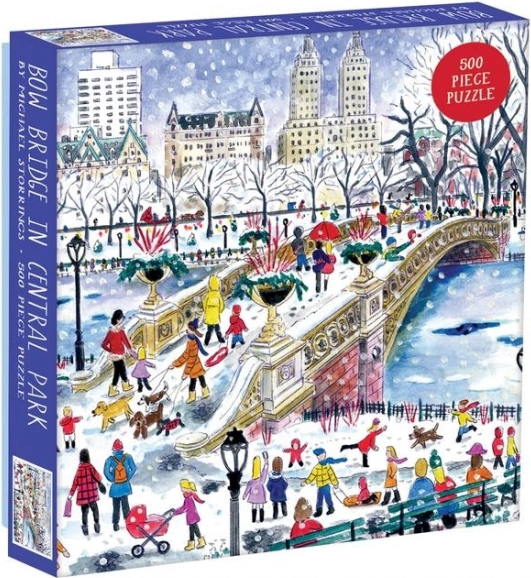 Bow Bridge négyzetrácsos puzzle a Central Parkban, 500 darab