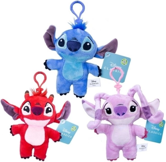 Disney Lilo & Stitch plüss kulcstartó - 1 db