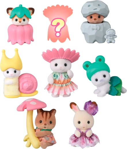 Sylvanian Families bébi állatkák erdei tündér jelmezekben – vegyes