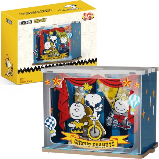 Puremind fa 3D puzzle Snoopy PEANUTS – cirkuszi jelenet Talent Show