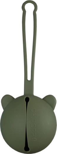Oh, poppy! Nola szilikon cumitartó tok zöld - 1 db