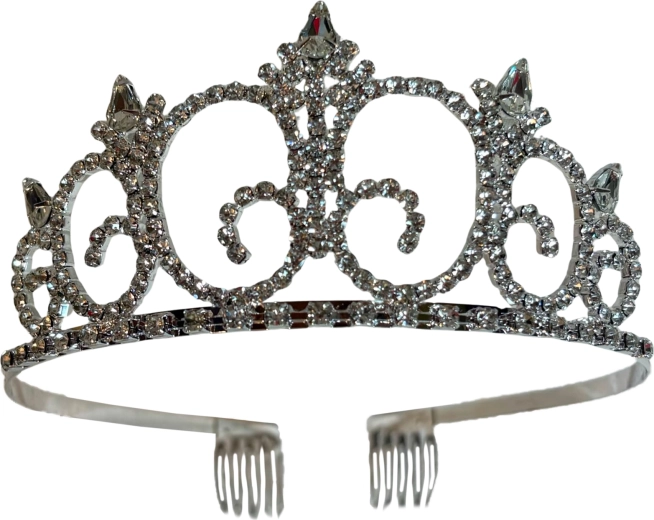 Rózsaszín Diamond Queen fejpánt