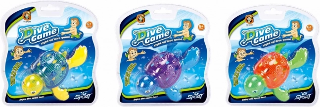 Világító merülő teknős DIVE GAME