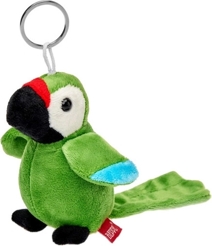 Zöld ara papagáj kulcstartó 11 cm
