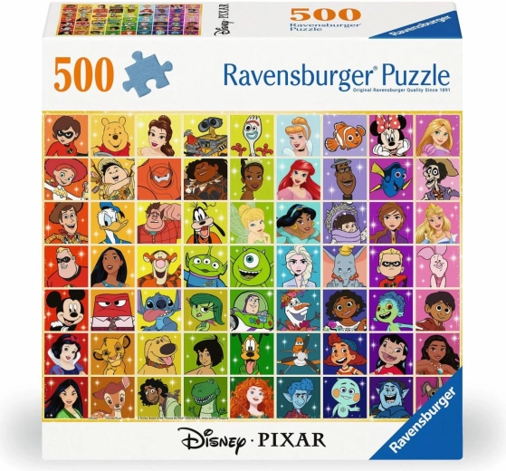 Ravensburger puzzle Disney: szereplők 500 darab
