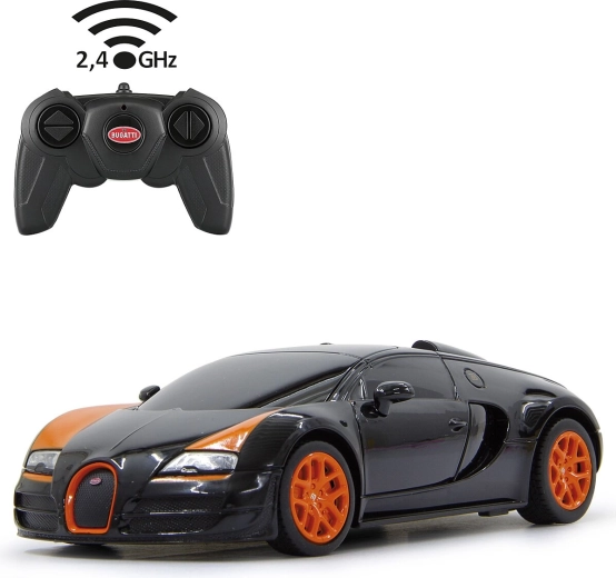 RC autó Bugatti Grand Sport Vitesse 1:24 fekete