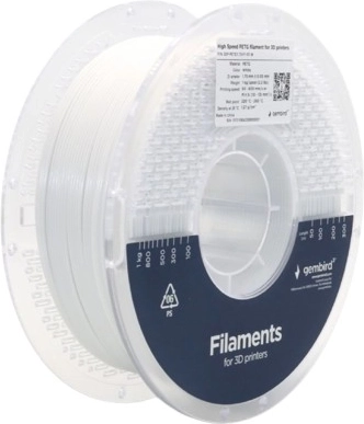 PETG nagysebességű filament 1,75 mm, fehér, 1 kg