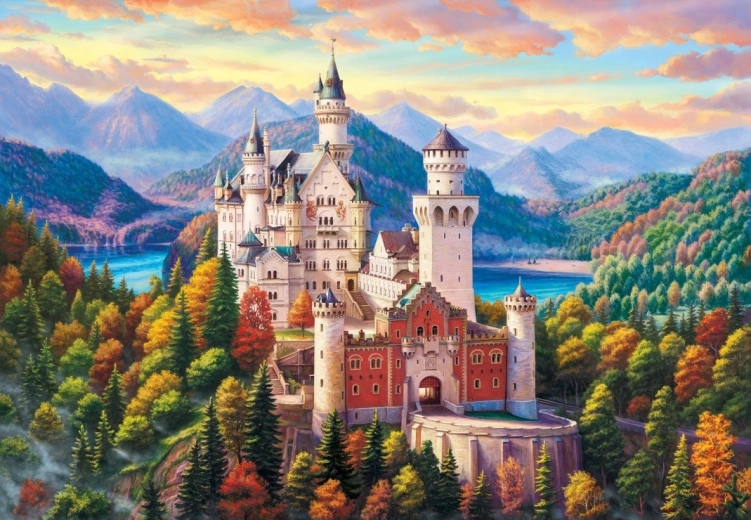 Puzzle Hegyi kastély 1000 darabos BLUEBIRD