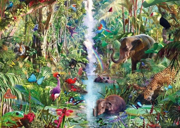 Ravensburger puzzle Állatok a dzsungelben 9000 darabos