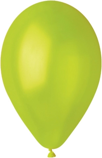 Metálpisztácia lufik 25 cm