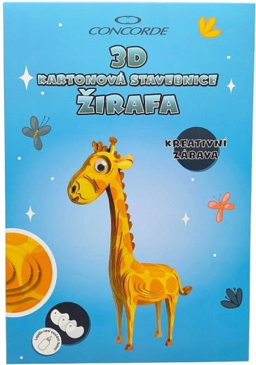 3D karton építőkészlet – zsiráf