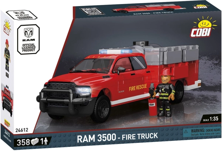 Cobi RAM 3500 tűzoltók 1:35 (358 db, figura)