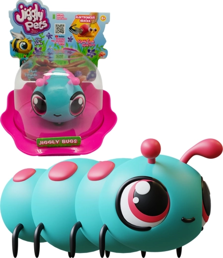 Jiggly Bugs kék hernyó